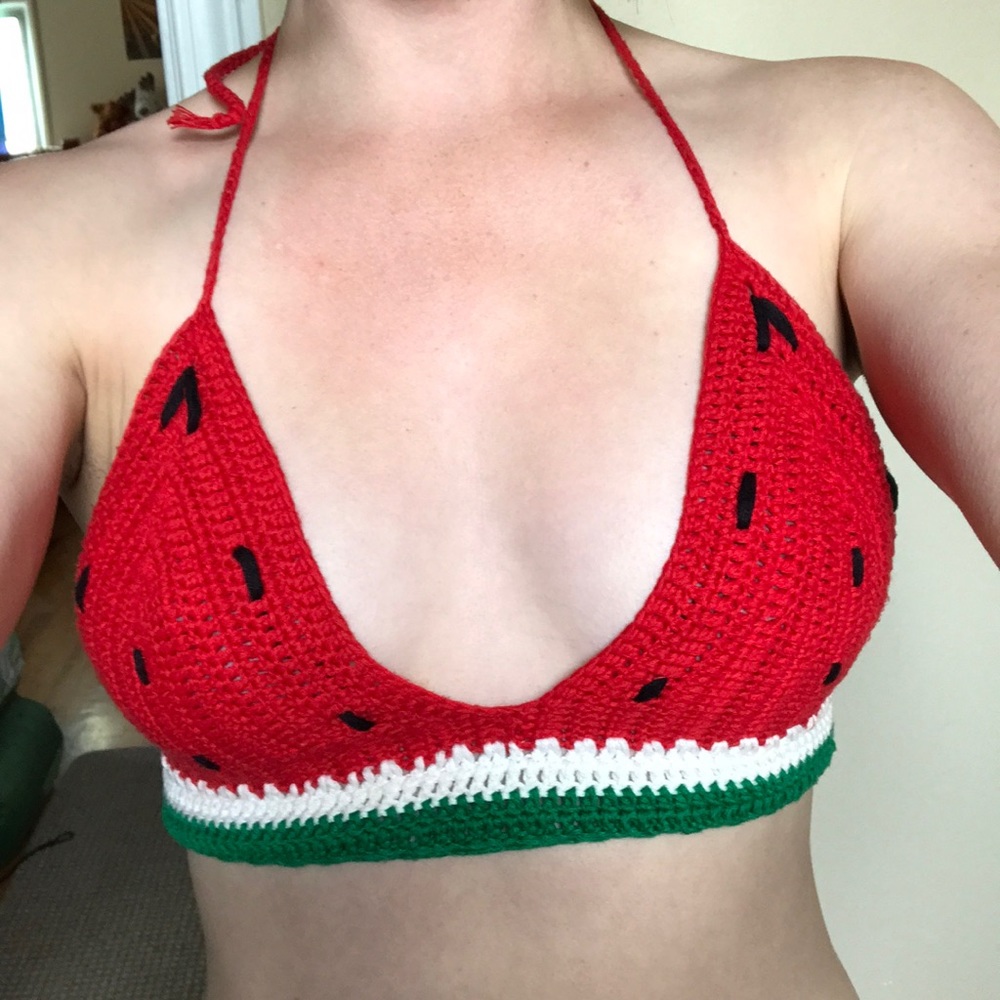 Watermelon knit top